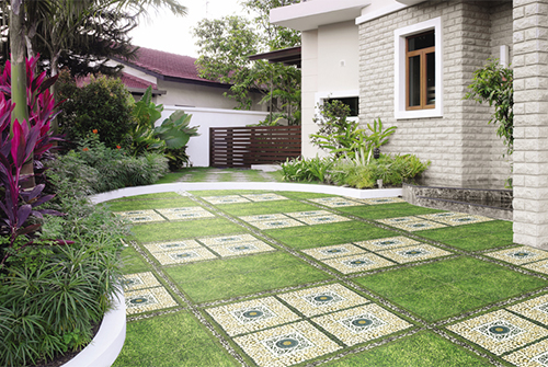 Gạch ốp lát sân vườn